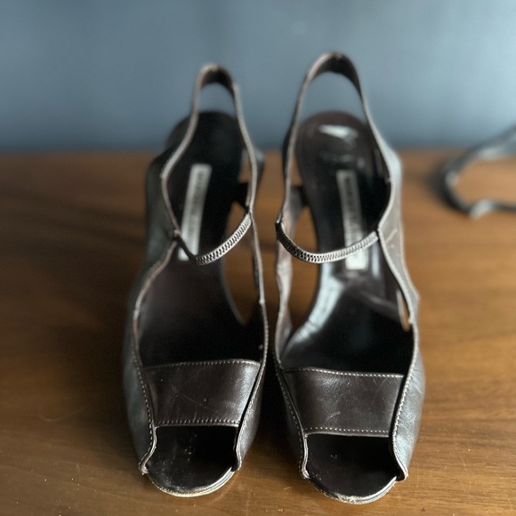Manolo Blahnik - chocolate brown vintage heels - Picture 6 of 9